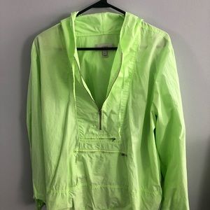 J. Crew neon half zip